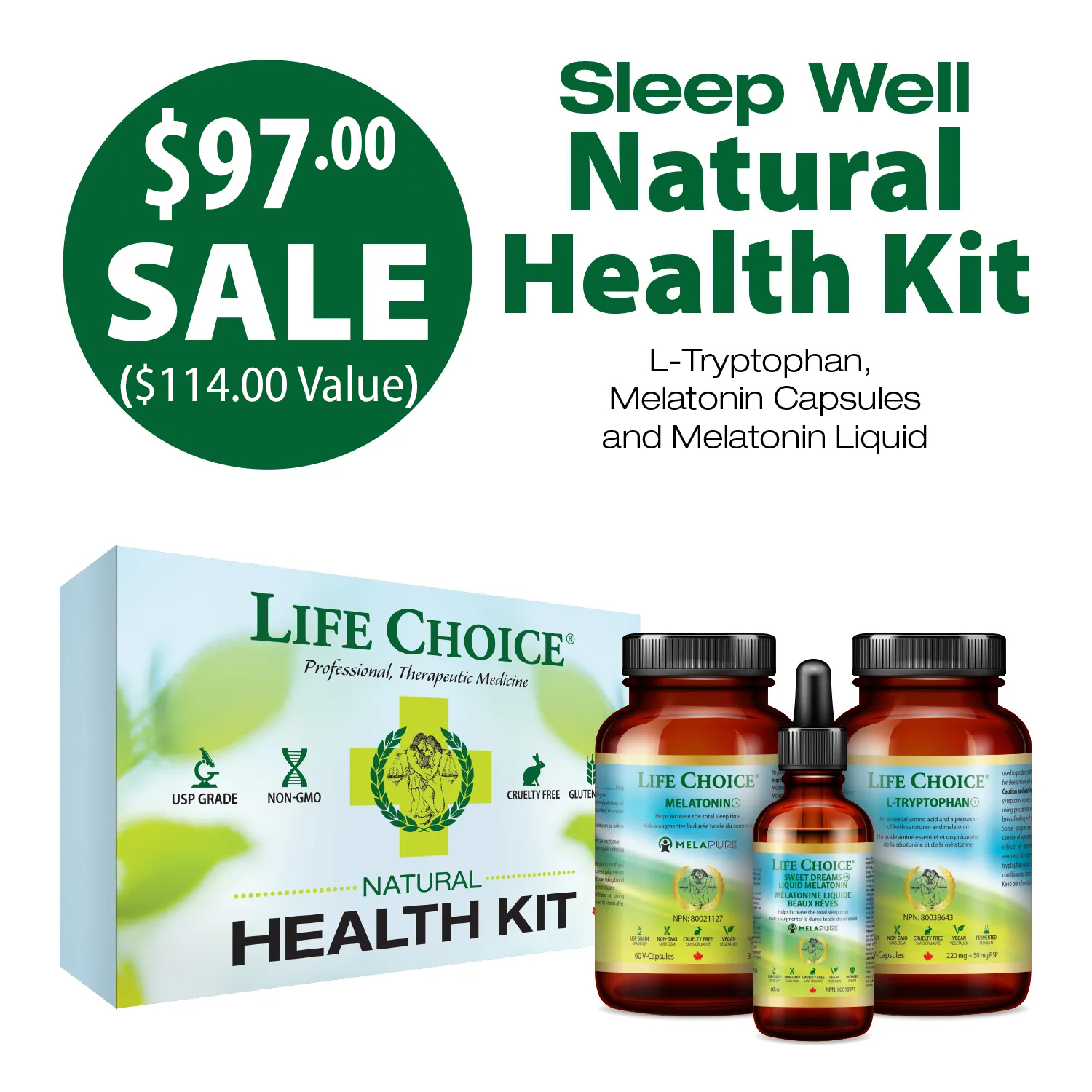 Health Kit Bundle: Sleep Well – Life Choice Ltd.